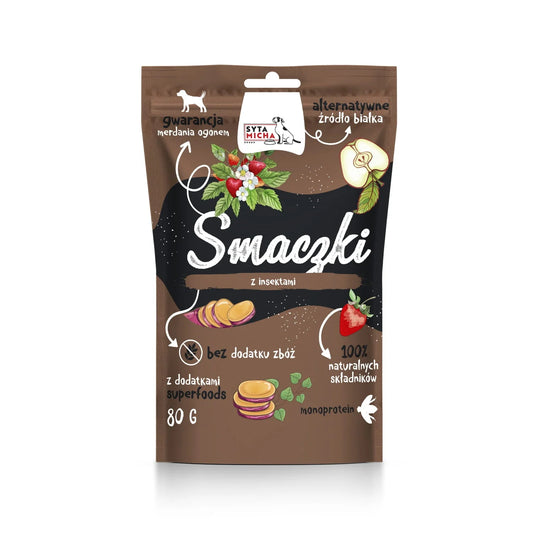 Pasji priboljški z žuželkami,80 g