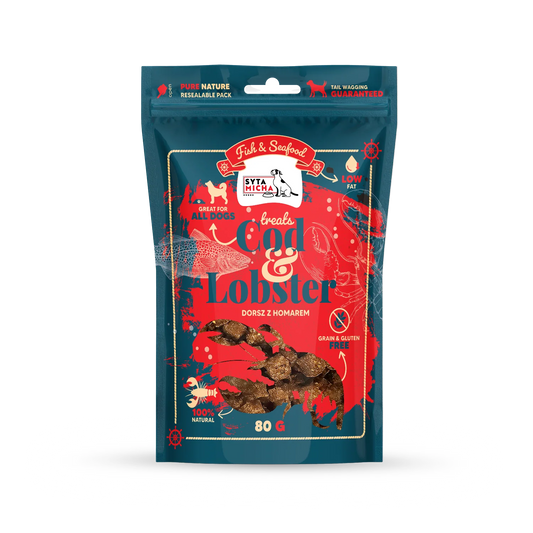 Priboljški iz jastoga in trske za pse, 80 g