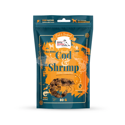 Priboljški iz trske in kozic za pse, 80 g