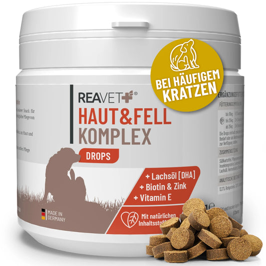 Funkcionalni priboljški za kožo in dlako psov, 350 g