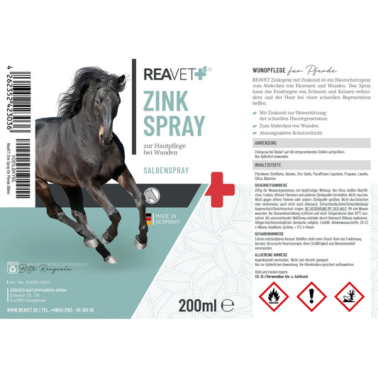 Cinkovo pršilo za nego kože pri ranah, 200 ml