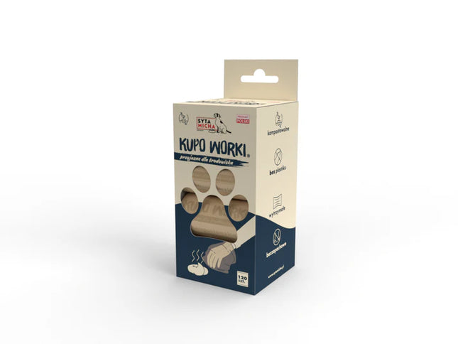 Biodegradable dog waste bags, 8 x 15 bags