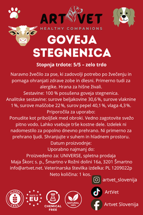 ArtVet goveja stegnenica, 1 kos