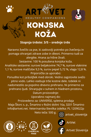 ArtVet konjska koža, 500 g