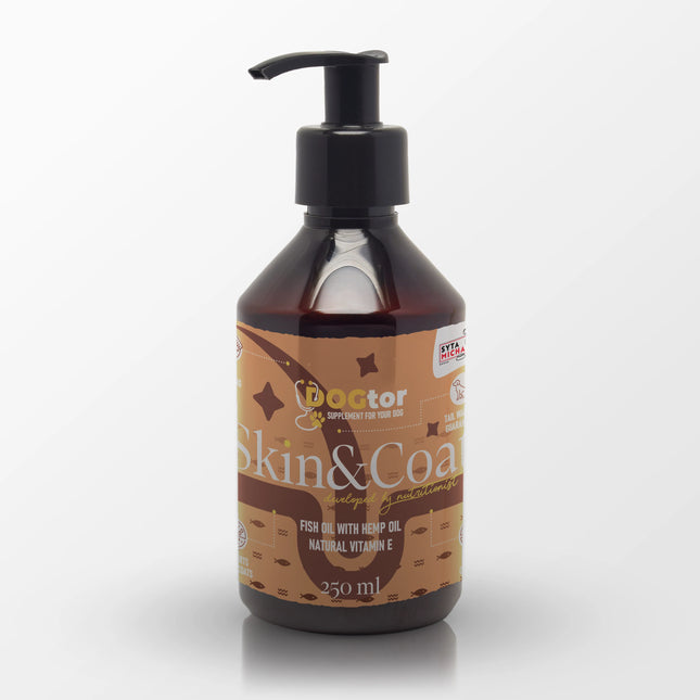 DOGTOR olje za kožo in dlako psov, 250 ml