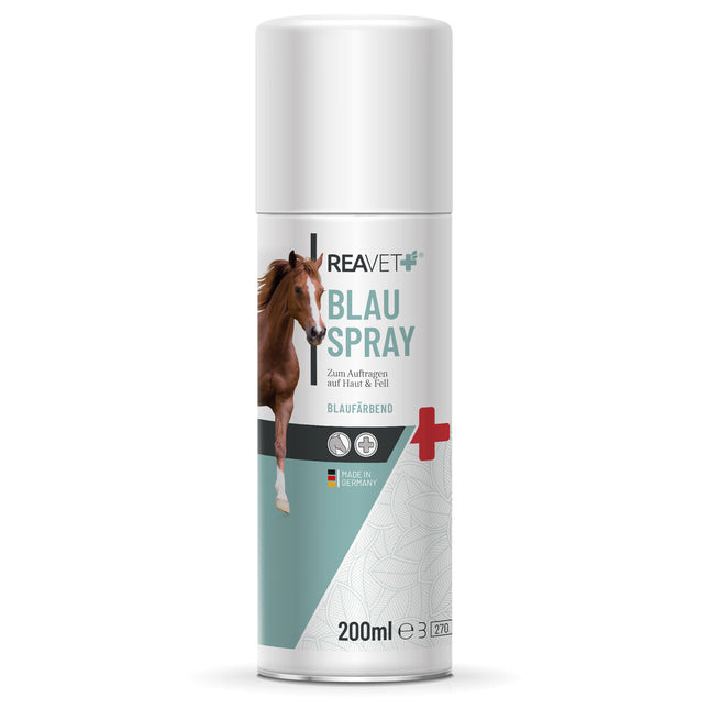 Blue care spray for stressed and fragile skin in horses, 200 ml