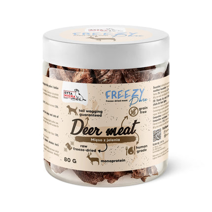 Liofilizirano jelenjo meso za pse, 80 g