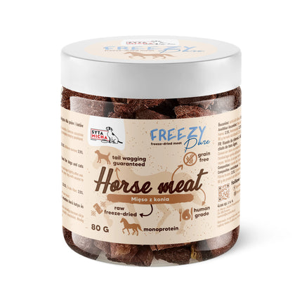 Liofilizirano meso konja za pse, 80 g