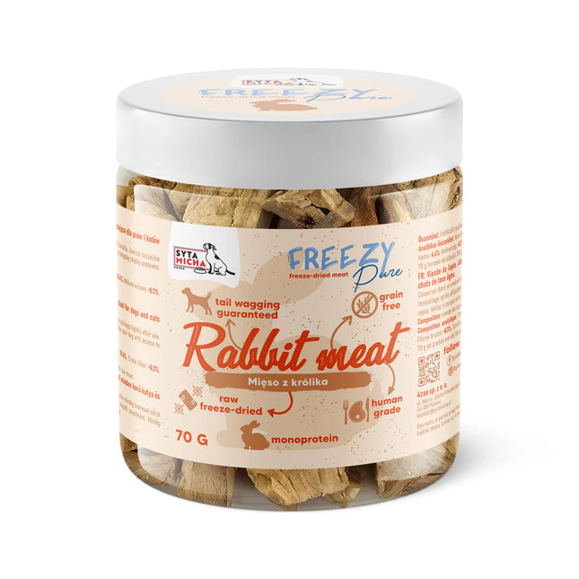 Liofilizirano meso zajca za pse, 70 g