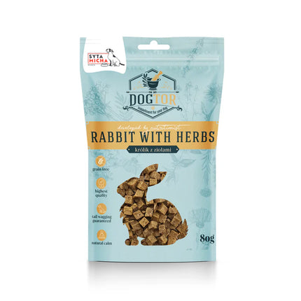 Calming dog treats - rabbit with herbs, 80 g