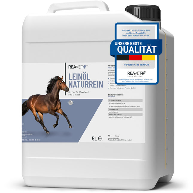 100 % hladno stiskano laneno olje, 5 L