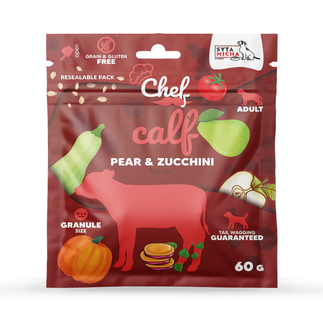 Chef dry dog food with probiotics - veal, 60 g