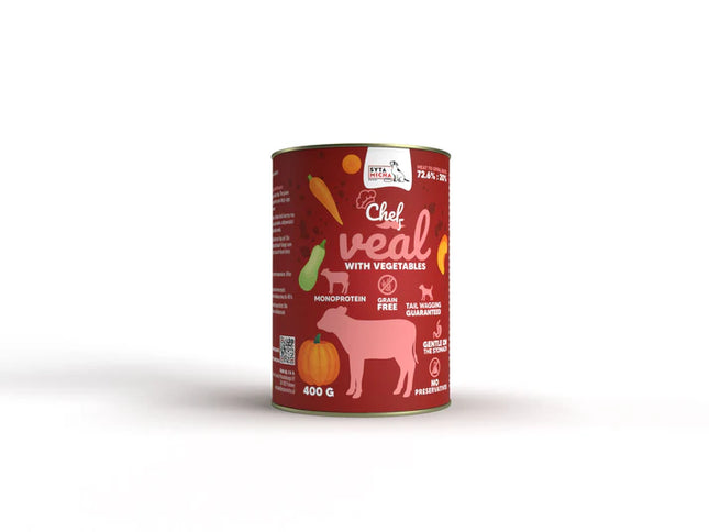 Chef mokra hrana za pse - teletina, 400g