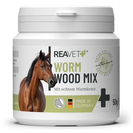 Wormwood blend for internal parasites and digestive support in horses, 50 g